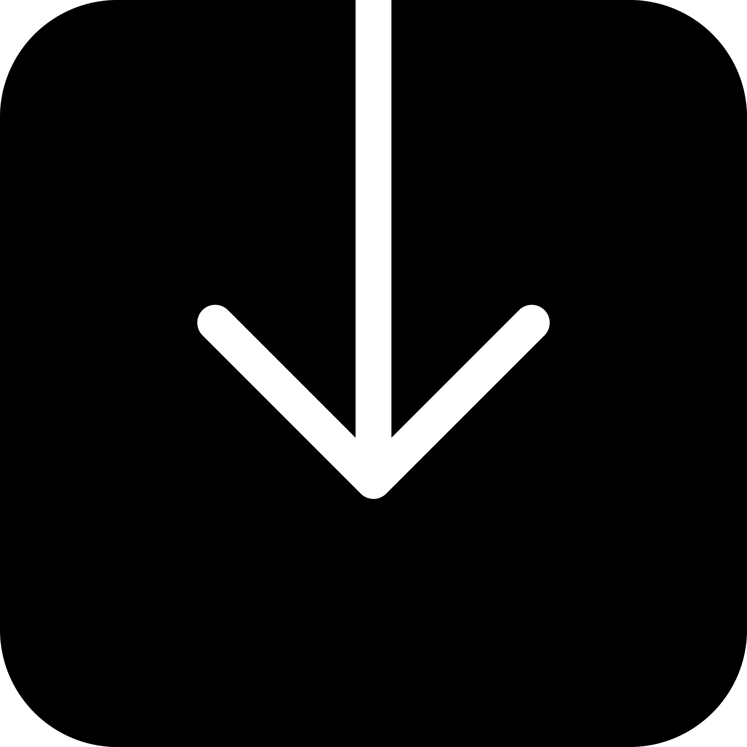 Down Arrow In Square Svg Line Art Free Vectors